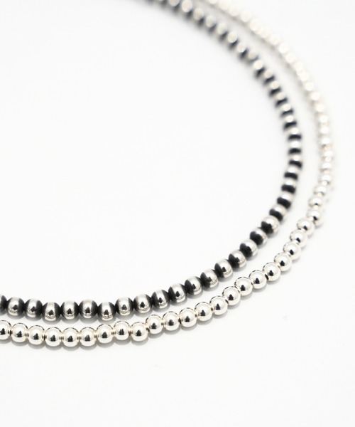 ERICKA NICOLAS BEGAY(エリッカ ニコラス ビゲイ)の「【ERICKA NICOLAS BEGAY】 NAVAJO PEARL NECKLACE / 4-40(ネックレス・メンズ・シルバー系1・40cm)」の3枚目の写真