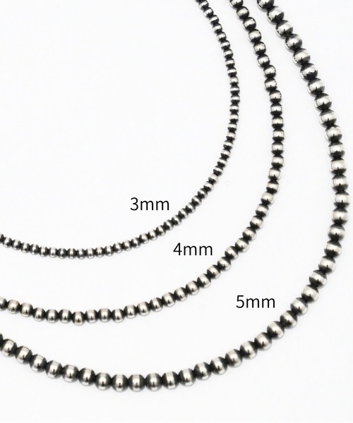 ERICKA NICOLAS BEGAY(エリッカ ニコラス ビゲイ)の「【ERICKA NICOLAS BEGAY】 NAVAJO PEARL NECKLACE / 4-40(ネックレス・メンズ・シルバー系1・40cm)」の5枚目の写真