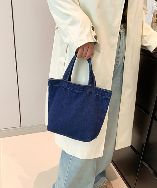 Mignonjour（ミニョンジュール）の「Mignonjour/デニムミニトートバッグ M2976（トートバッグ・レディース・ライトブルー/ブルー・FREE）」の6枚目の写真