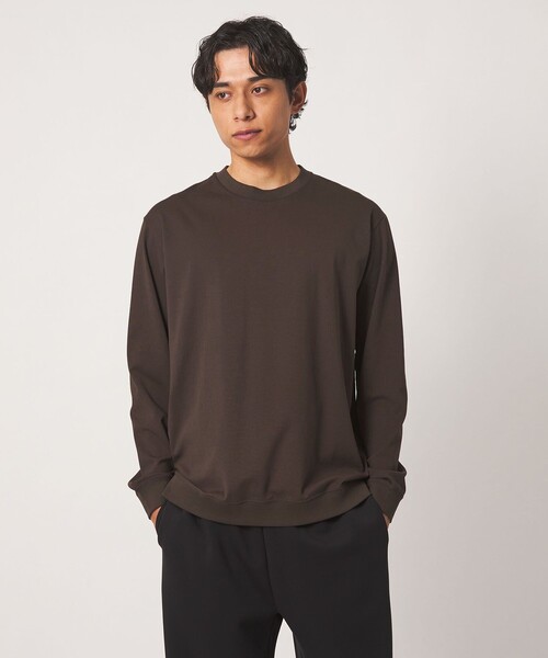 A DAY IN THE LIFE UNITED ARROWS(アデイインザライフユナイテッドアローズ)の「クリア ポンチ カットソー<A DAY IN THE LIFE>(Tシャツ/カットソー・メンズ・ブラック/ホワイト/その他1/ブラウン系・M/L/S)」の4枚目の写真