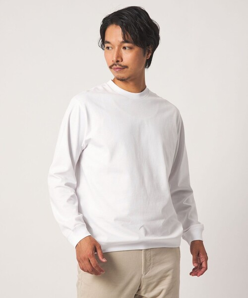 A DAY IN THE LIFE UNITED ARROWS(アデイインザライフユナイテッドアローズ)の「クリア ポンチ カットソー<A DAY IN THE LIFE>(Tシャツ/カットソー・メンズ・ブラック/ホワイト/その他1/ブラウン系・M/L/S)」の5枚目の写真