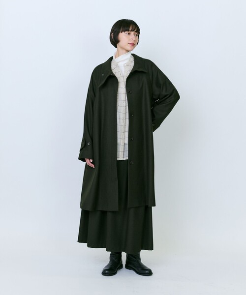 LOISIR(ロワズィール)の「ウールガーゼ断ち切りフリルブラウス(シャツ/ブラウス・レディース・ブラウン/ベージュ・FREE)」の3枚目の写真