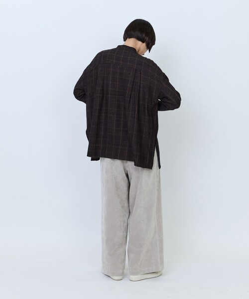 LOISIR(ロワズィール)の「ウールガーゼ断ち切りフリルブラウス(シャツ/ブラウス・レディース・ブラウン/ベージュ・FREE)」の10枚目の写真