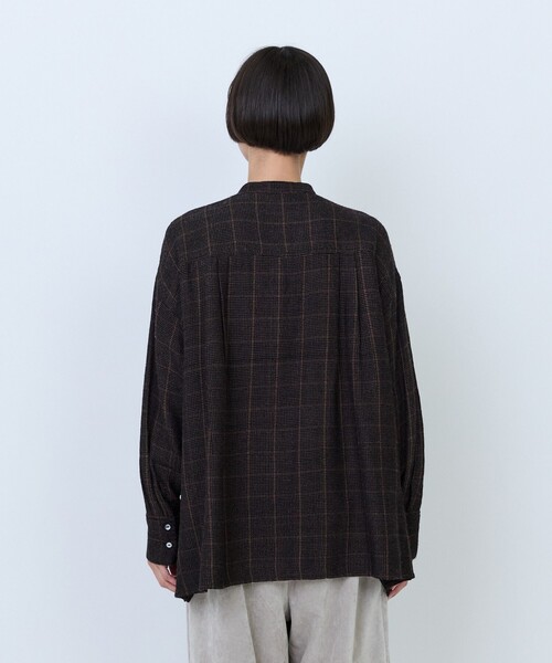 LOISIR(ロワズィール)の「ウールガーゼ断ち切りフリルブラウス(シャツ/ブラウス・レディース・ブラウン/ベージュ・FREE)」の16枚目の写真