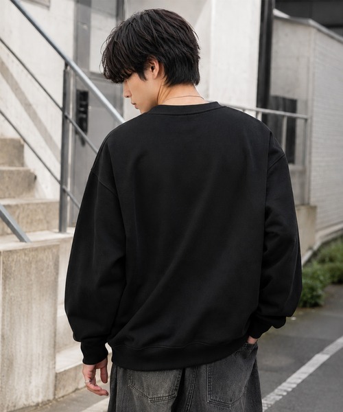 GERRY(ジェリー)の「【web別注】GERRY ジェリー メンズ裏起毛スウェット ヘンリネック 前開き(スウェット・メンズ・グレー/アッシュグレー/ブラック/ブラウン・LL/L/M)」の6枚目の写真