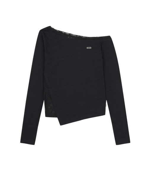 ORDINARY HOLIDAY（オーディナリー ホリデー）の「LACE LAYERED LONG SLEEVE T-SHIRT [BLACK]（Tシャツ/カットソー・レディース・その他・FREE）」の3枚目の写真