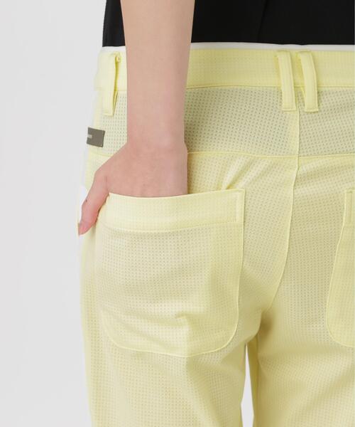 PEARLY GATES（パーリーゲイツ）の「【PEARLY GATES】プレイティングベアメッシュパンツ (WOMENS)（その他パンツ・レディース・ネイビー/イエロー・SMALL/LARGE/MEDIUM）」の13枚目の写真