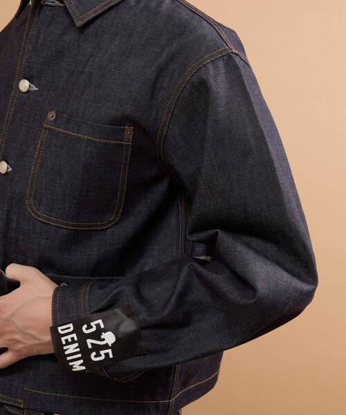 40ct&525(フォーティーカラッツアンドゴーニーゴ)の「【525DENIM】14ozデニム カバーオール(デニムジャケット・メンズ・ブルー系その他/ネイビー・02/03/04)」の22枚目の写真