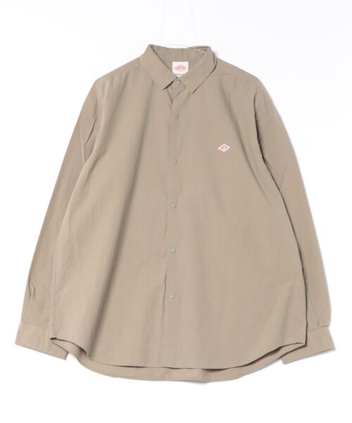 DANTON（ダントン）の「Men's Cotton Typewriter Wrinkled Shirt（シャツ/ブラウス・メンズ・グレイッシュベージュ/ダークグレー/ネイビー/オフホワイト・42/44/40/38）」の4枚目の写真