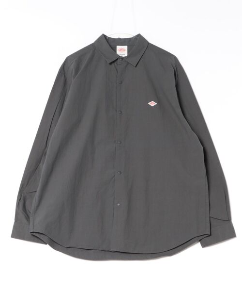 DANTON（ダントン）の「Men's Cotton Typewriter Wrinkled Shirt（シャツ/ブラウス・メンズ・グレイッシュベージュ/ダークグレー/ネイビー/オフホワイト・42/44/40/38）」の3枚目の写真