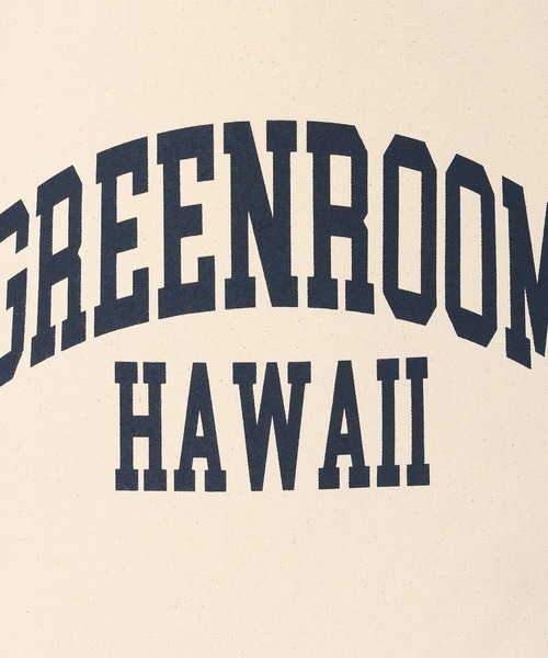 GREENROOM(グリーンルーム)の「【GREENROOM / グリーンルーム】COLLAGE LOGO CAMPUS TOTE BAG(トートバッグ・メンズ・ネイビー×ホワイト/ナチュラル・FREE)」の7枚目の写真