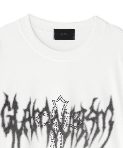 SIS（エスアイエス）の「SIS/エスアイエス/GRAPHIC T-SHIRT 2（Tシャツ/カットソー・レディース・ホワイト/ブラック・F）」の6枚目の写真