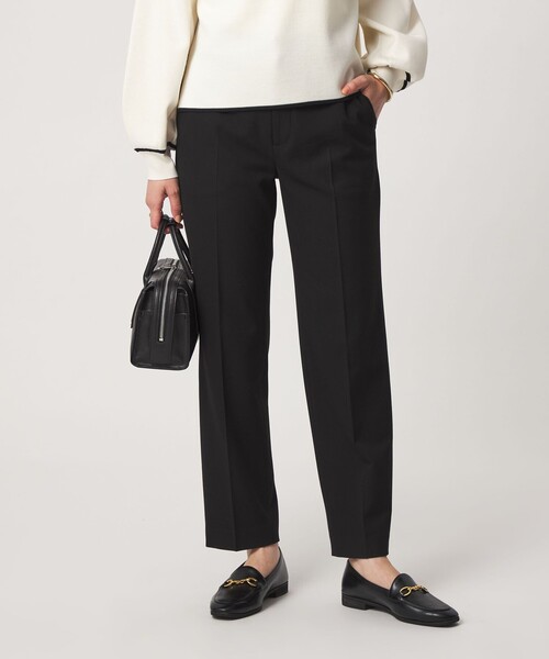 green label relaxing(グリーンレーベルリラクシング)の「Daily Chic ウラキモウ ALLFIT テーパードパンツ(スラックス・レディース・ブラック/オフホワイト/その他1・SHORT/36/38/40/TALL)」の18枚目の写真