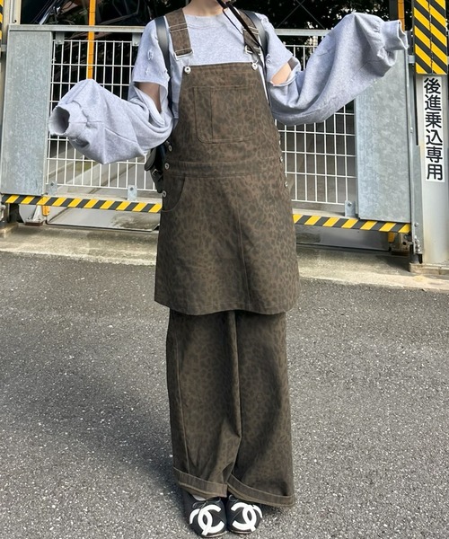 Alley Tokyo(アリートーキョー)の「アニマル柄サロスカとパンツのセット(サロペット/オーバーオール・レディース・アニマル/レオパード・FREE)」の11枚目の写真