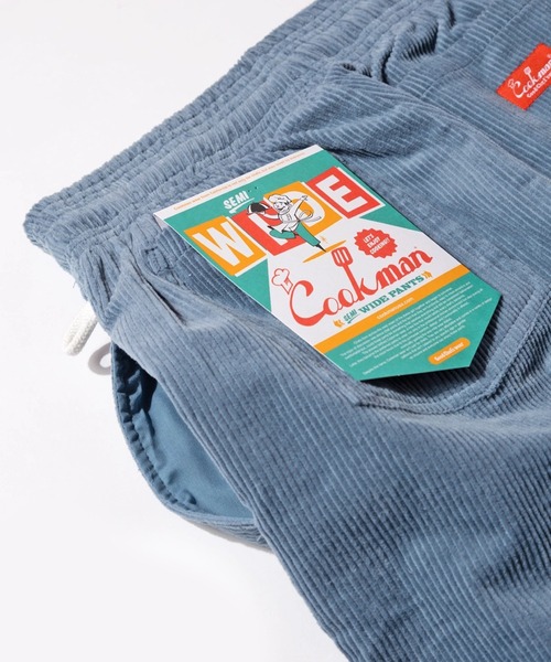 COOKMAN(クックマン)の「Cookman クックマン シェフパンツ Chef Pants Semiwide Corduroy Blue Gray(その他パンツ・メンズ・ブルー・MEDIUM/LARGE)」の6枚目の写真