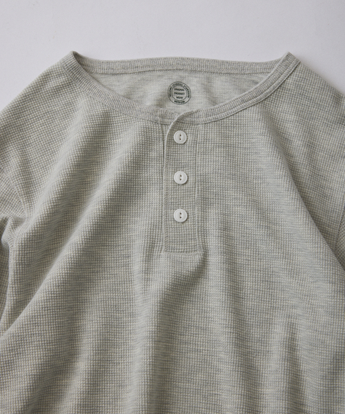 JOURNAL STANDARD relume(ジャーナルスタンダード レリューム)の「ヴァリアス ワッフル ヘンリーネック(Tシャツ/カットソー・メンズ・ホワイト/ライトグレー/ブラック/ライトイエロー・SMALL/MEDIUM/LARGE)」の7枚目の写真