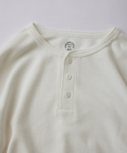 JOURNAL STANDARD relume(ジャーナルスタンダード レリューム)の「ヴァリアス ワッフル ヘンリーネック(Tシャツ/カットソー・メンズ・ホワイト/ライトグレー/ブラック/ライトイエロー・SMALL/MEDIUM/LARGE)」の9枚目の写真