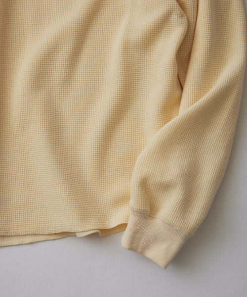 JOURNAL STANDARD relume(ジャーナルスタンダード レリューム)の「ヴァリアス ワッフル ヘンリーネック(Tシャツ/カットソー・メンズ・ホワイト/ライトグレー/ブラック/ライトイエロー・SMALL/MEDIUM/LARGE)」の12枚目の写真