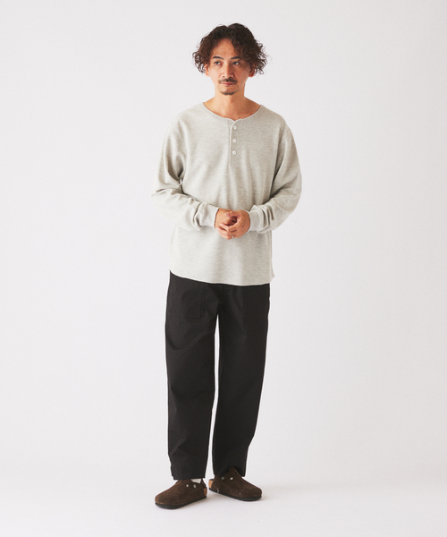 JOURNAL STANDARD relume(ジャーナルスタンダード レリューム)の「ヴァリアス ワッフル ヘンリーネック(Tシャツ/カットソー・メンズ・ホワイト/ライトグレー/ブラック/ライトイエロー・SMALL/MEDIUM/LARGE)」の13枚目の写真