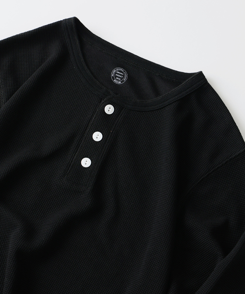 JOURNAL STANDARD relume(ジャーナルスタンダード レリューム)の「ヴァリアス ワッフル ヘンリーネック(Tシャツ/カットソー・メンズ・ホワイト/ライトグレー/ブラック/ライトイエロー・SMALL/MEDIUM/LARGE)」の20枚目の写真