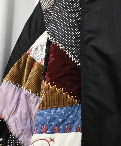 KHOKI（コッキ）の「【KHOKI】Quilt bomber jacket（ブルゾン・メンズ・ブラック/カーキ・3）」の10枚目の写真