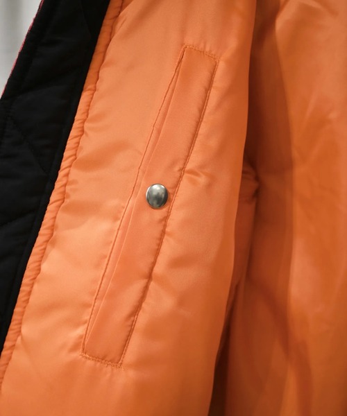KHOKI（コッキ）の「【KHOKI】Quilt bomber jacket（ブルゾン・メンズ・ブラック/カーキ・3）」の16枚目の写真