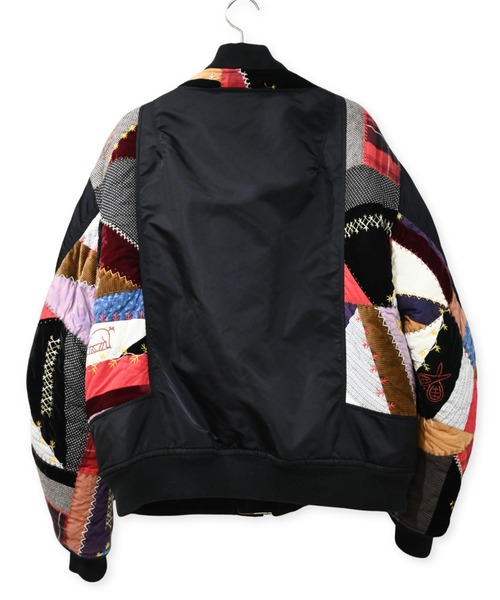 KHOKI（コッキ）の「【KHOKI】Quilt bomber jacket（ブルゾン・メンズ・ブラック/カーキ・3）」の5枚目の写真