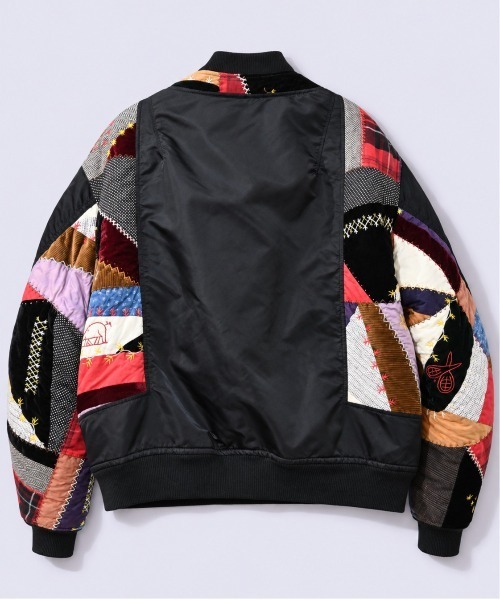 KHOKI（コッキ）の「【KHOKI】Quilt bomber jacket（ブルゾン・メンズ・ブラック/カーキ・3）」の3枚目の写真