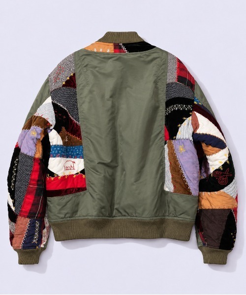 KHOKI（コッキ）の「【KHOKI】Quilt bomber jacket（ブルゾン・メンズ・ブラック/カーキ・3）」の6枚目の写真