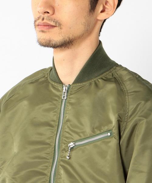 coen（コーエン）の「ナイロンツイルMA-1（MA-1・メンズ・ブラック/オリーブ・SMALL/MEDIUM/X-LARGE/LARGE）」の3枚目の写真