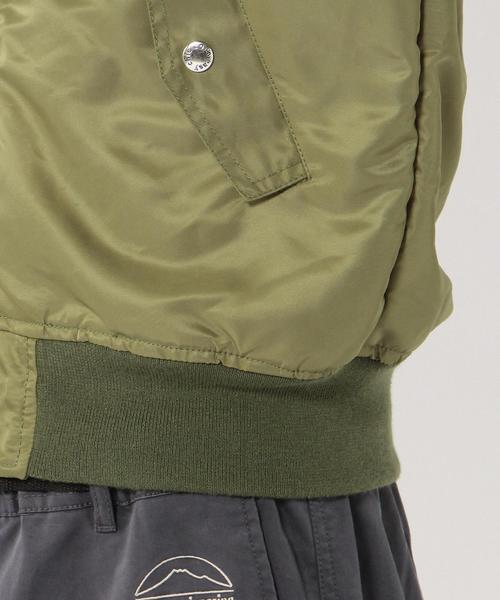 coen（コーエン）の「ナイロンツイルMA-1（MA-1・メンズ・ブラック/オリーブ・SMALL/MEDIUM/X-LARGE/LARGE）」の6枚目の写真