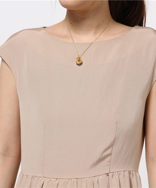 studio CLIP（スタディオクリップ）の「ガラスボールフラワーネックレス（ネックレス・レディース・オフホワイト/パープル/イエロー・FREE）」の7枚目の写真