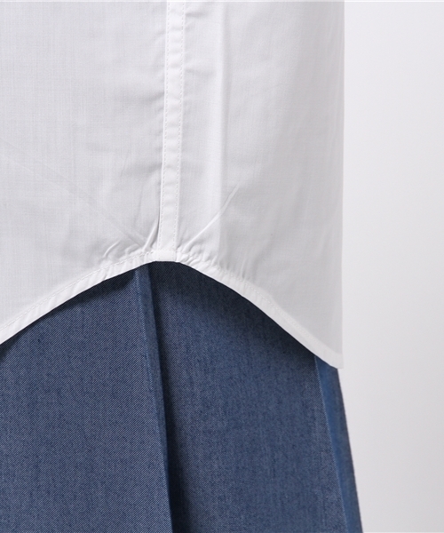 earth music&ecology（アースミュージックアンドエコロジー）の「【2016Summer】ドロップショルダーVネックシャツ（シャツ/ブラウス・レディース・オフホワイト/ベージュ/ネイビー/ストライプ・FREE）」の10枚目の写真