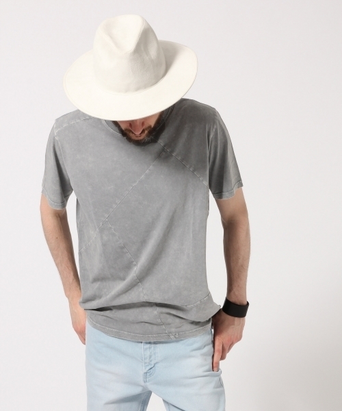 HARE（ハレ）の「オーバーダイキリカエカットソー(HARE)（Tシャツ/カットソー・メンズ・グレー/ブラック/ベージュ・MEDIUM/SMALL/LARGE）」の12枚目の写真