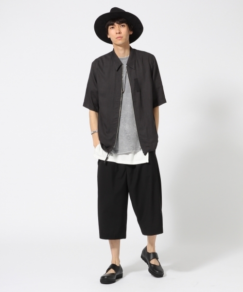 HARE（ハレ）の「オーバーダイキリカエカットソー(HARE)（Tシャツ/カットソー・メンズ・グレー/ブラック/ベージュ・MEDIUM/SMALL/LARGE）」の14枚目の写真