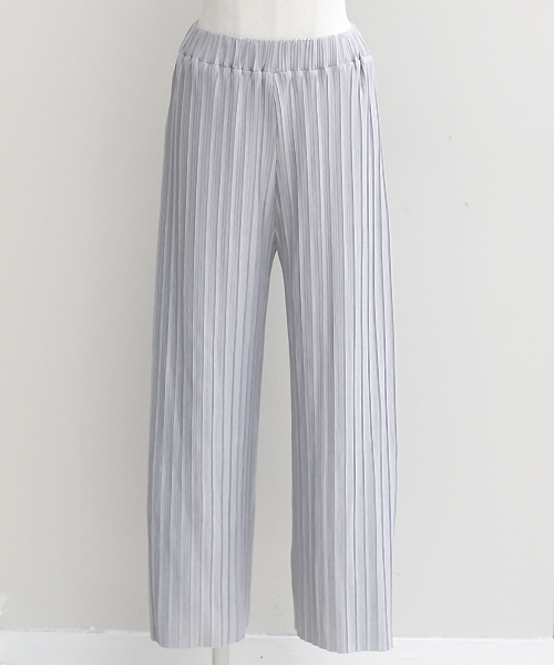 REAL CUBE（リアルキューブ）の「REAL CUBE リッチプリーツワイドパンツ（その他パンツ・レディース・モカ/ネイビー/グレー/チャコールグレー/カーキ/ライトブルー・38/40）」の9枚目の写真