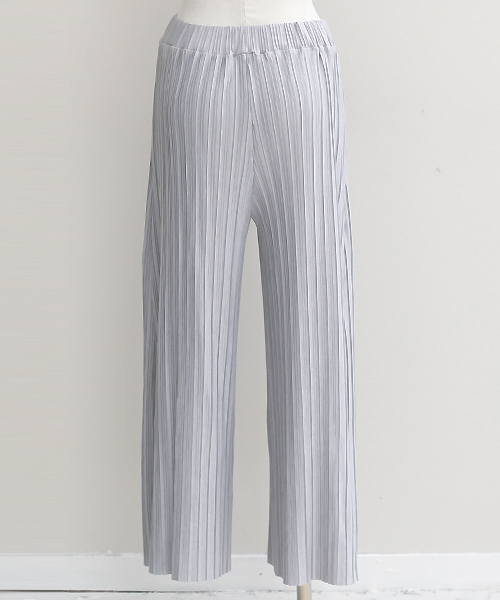 REAL CUBE（リアルキューブ）の「REAL CUBE リッチプリーツワイドパンツ（その他パンツ・レディース・モカ/ネイビー/グレー/チャコールグレー/カーキ/ライトブルー・38/40）」の11枚目の写真