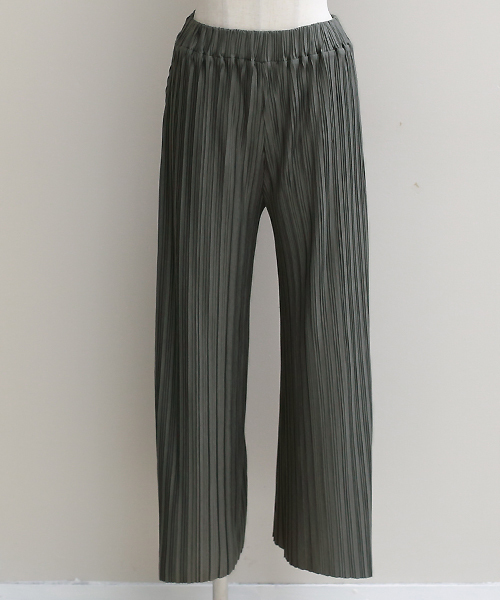 REAL CUBE（リアルキューブ）の「REAL CUBE リッチプリーツワイドパンツ（その他パンツ・レディース・モカ/ネイビー/グレー/チャコールグレー/カーキ/ライトブルー・38/40）」の17枚目の写真