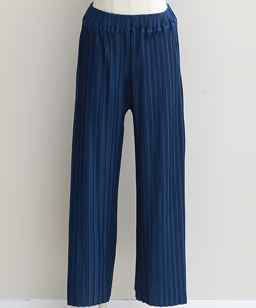 REAL CUBE（リアルキューブ）の「REAL CUBE リッチプリーツワイドパンツ（その他パンツ・レディース・モカ/ネイビー/グレー/チャコールグレー/カーキ/ライトブルー・38/40）」の7枚目の写真