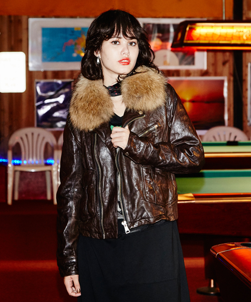 HYSTERIC GLAMOUR（ヒステリックグラマー）の「ラムレザー ラクーン 