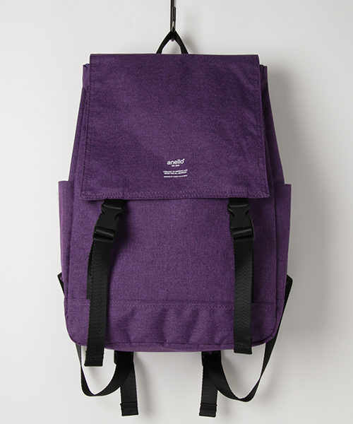 anello（アネロ）の「【anello】高密度杢調ポリエステル リュック（バックパック/リュック・レディース・グリーン/ピンク/ネイビー/グレー/ライトブラウン/ブラック/ブルー/パープル/その他1/ピンク系その他/トリコロール/グレー×ピンク/イエロー系/ブラック×グレー・FREE）」の9枚目の写真