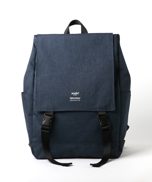 anello（アネロ）の「【anello】高密度杢調ポリエステル リュック（バックパック/リュック・レディース・グリーン/ピンク/ネイビー/グレー/ライトブラウン/ブラック/ブルー/パープル/その他1/ピンク系その他/トリコロール/グレー×ピンク/イエロー系/ブラック×グレー・FREE）」の7枚目の写真