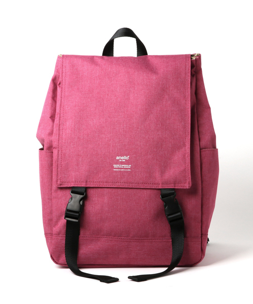 anello（アネロ）の「【anello】高密度杢調ポリエステル リュック（バックパック/リュック・レディース・グリーン/ピンク/ネイビー/グレー/ライトブラウン/ブラック/ブルー/パープル/その他1/ピンク系その他/トリコロール/グレー×ピンク/イエロー系/ブラック×グレー・FREE）」の11枚目の写真