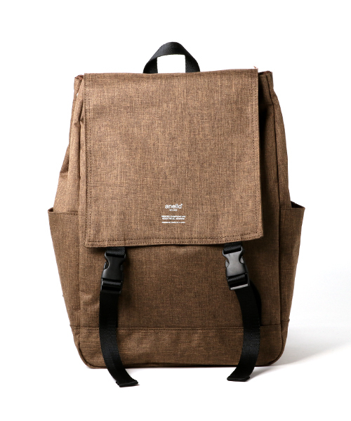 anello（アネロ）の「【anello】高密度杢調ポリエステル リュック（バックパック/リュック・レディース・グリーン/ピンク/ネイビー/グレー/ライトブラウン/ブラック/ブルー/パープル/その他1/ピンク系その他/トリコロール/グレー×ピンク/イエロー系/ブラック×グレー・FREE）」の5枚目の写真