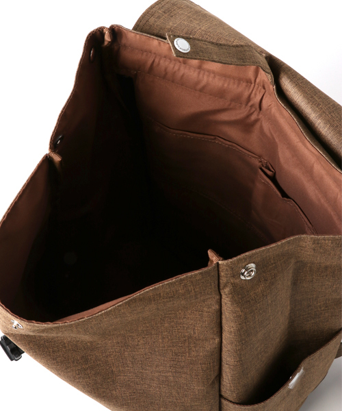 anello（アネロ）の「【anello】高密度杢調ポリエステル リュック（バックパック/リュック・レディース・グリーン/ピンク/ネイビー/グレー/ライトブラウン/ブラック/ブルー/パープル/その他1/ピンク系その他/トリコロール/グレー×ピンク/イエロー系/ブラック×グレー・FREE）」の15枚目の写真