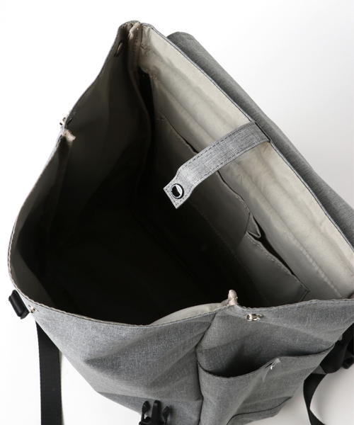 anello（アネロ）の「【anello】高密度杢調ポリエステル リュック（バックパック/リュック・レディース・グリーン/ピンク/ネイビー/グレー/ライトブラウン/ブラック/ブルー/パープル/その他1/ピンク系その他/トリコロール/グレー×ピンク/イエロー系/ブラック×グレー・FREE）」の16枚目の写真