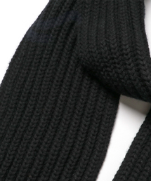 Corgi 黒リブニットマフラー Corgi 黒リブニットマフラー Corgi 黒リブニットマフラー