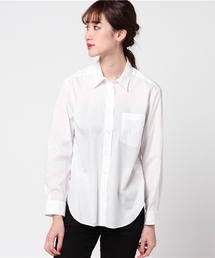 【MARGARET HOWELL】✳︎かわいいノーカラー コットンブラウスシャツⅢ MARGARET HOWELL｜マーガレット・ハウエルのシャツ/ブラウス
