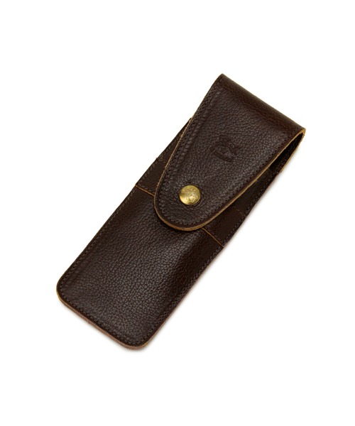 IL BISONTE（イルビゾンテ）の「IL BISONTE / ORIGINAL LEATHER / ペンケース（ステーショナリー・レディース・ブラック/オリーブ/ホワイト/ダークブラウン/レンガ/オレンジ/ライトブラウン/ナチュラル/グリーン/ネイビー/グレー/レッド・FREE）」の5枚目の写真
