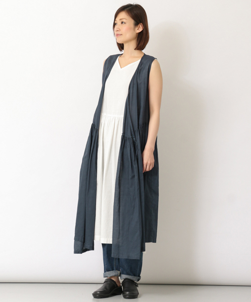かぐれ（カグレ）の「かぐれ 草木染めのノースリーブドレス